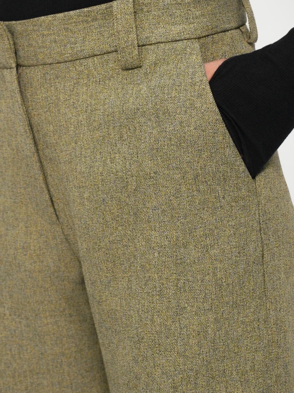 Baum und pferdgarten Tailored Olive Wide-Leg Pantsuit blazer and pants size 4 - Picture 10 of 10